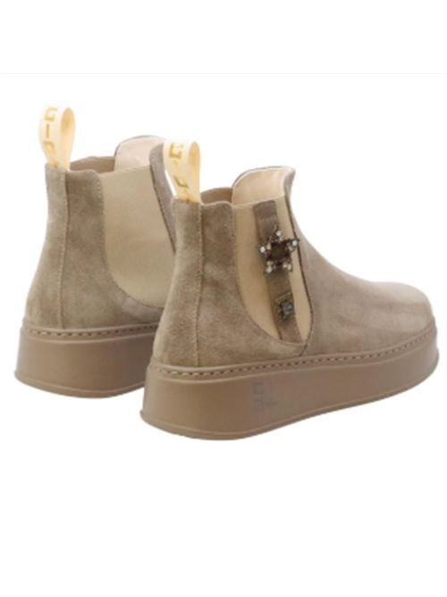 Stivaletto PIADA0$H in camoscio combi Gio+ GIO + | PIADA04H-TORTORA